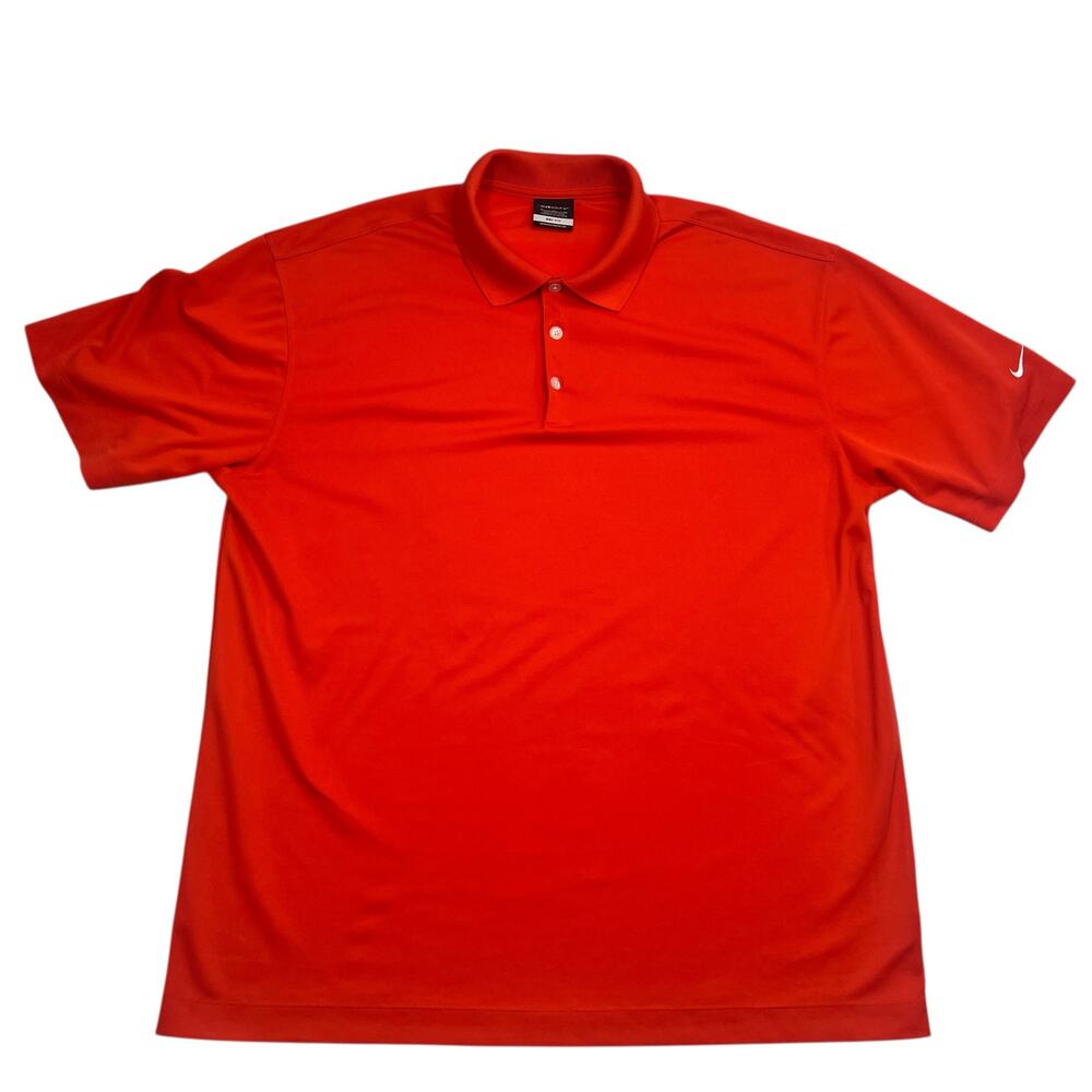 Nike Dri-Fit Golf Polo Shirt Mens Red Athletic Performance‎ Casual Size XL - Picture 8 of 9